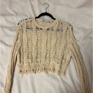 Zara mesh knit long sleeve